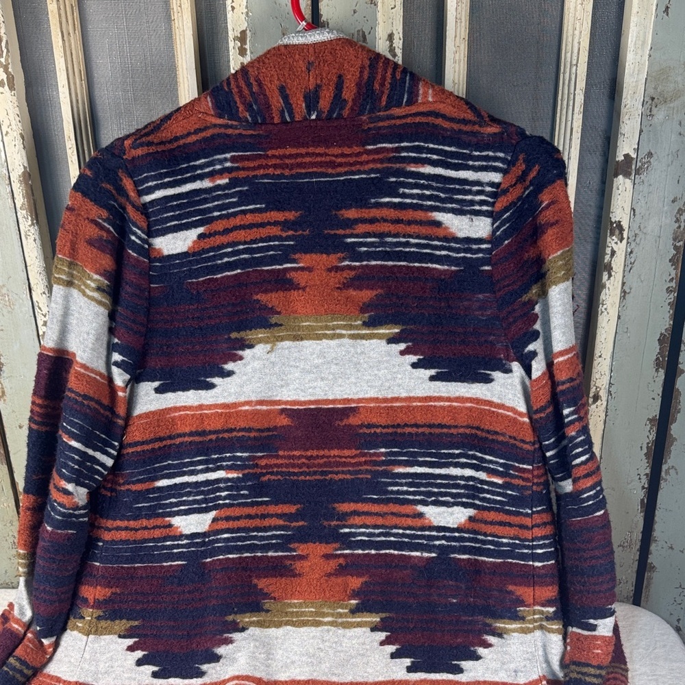Lucky Brand Multicolor Patterned Fringe Cardigan - Picture 8 of 9